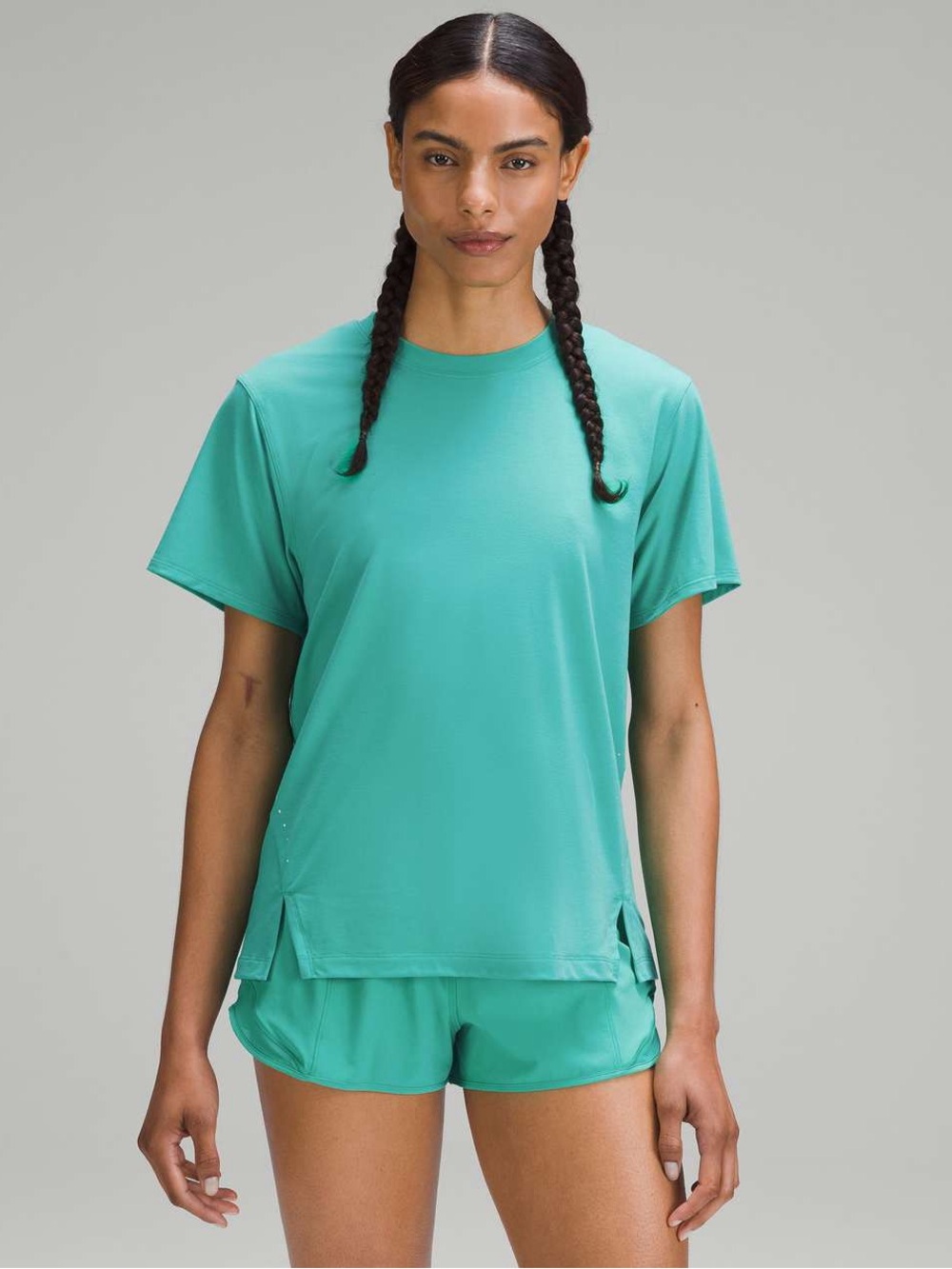 ($68 retail) Lululemon Relaxed-Fit Running T-Shirt in Kelly Green Size 10